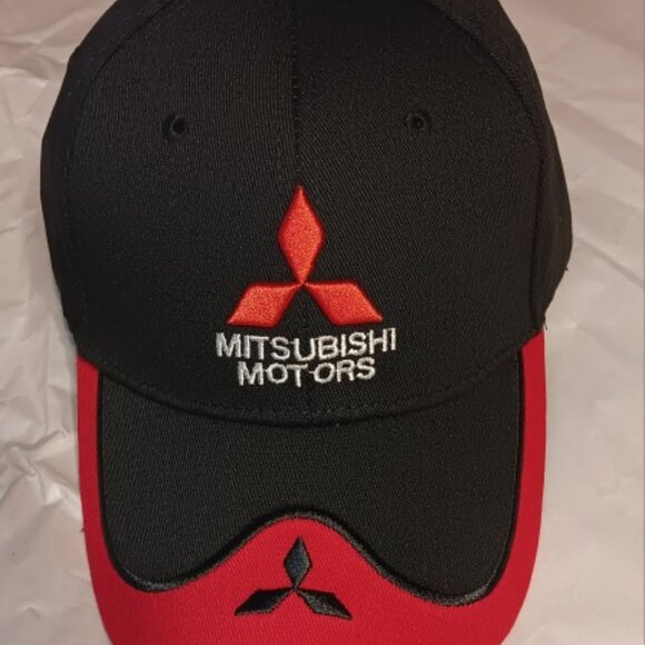 Mitsubishi Motors Black & Red Baseball Cap - Picture 1 of 5